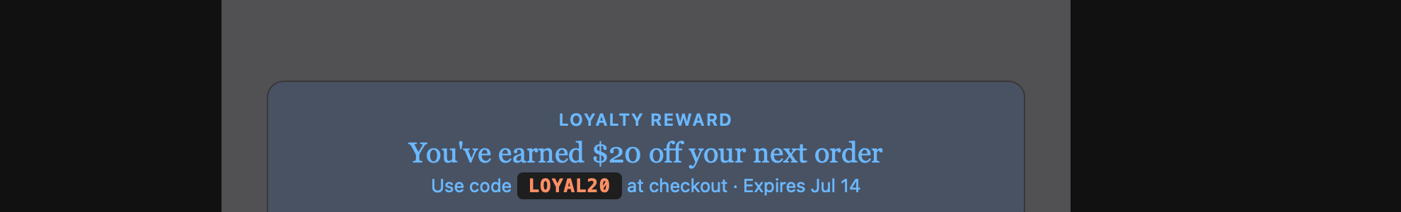 Promo banner in Dark Mode on Outlook Mac showing color inversion